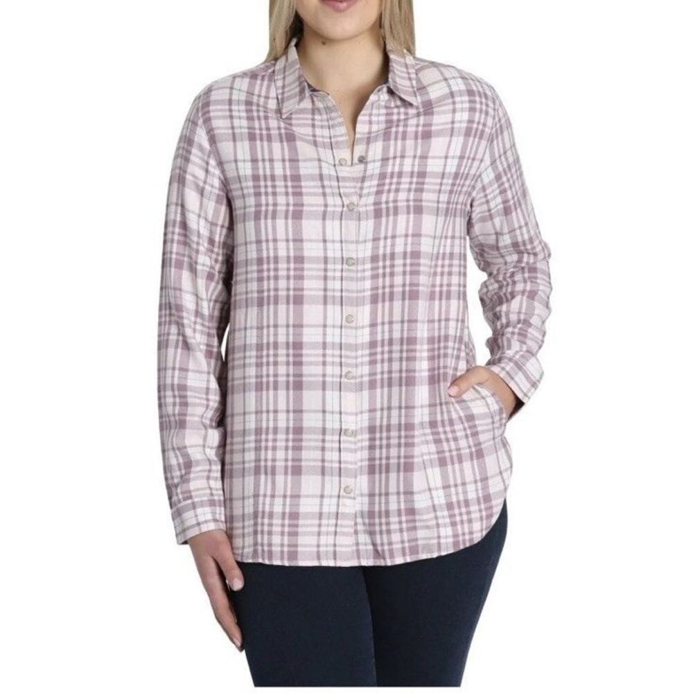 Women's Jachs Girlfriend Super Soft Feel Flannel Shirt Size XL